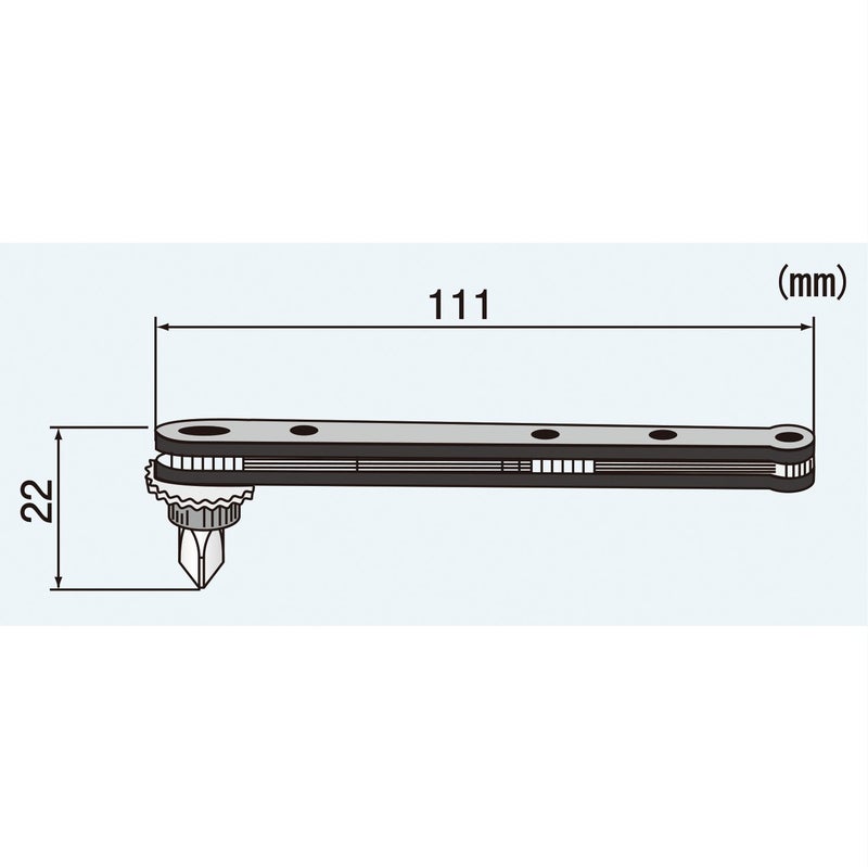 ENGINEER DR-55 Super low-profile right angled ratchet screwdriver (only 22mm height) +/- bit assortment, fits into restricted and confined areas. Made in Japan - Image 2